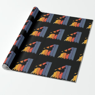 Retro-Klettern Bouldering Felsenklettern Geschenkpapier