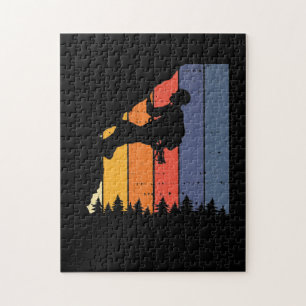 Retro-Klettern Bouldering Felsenklettern Puzzle