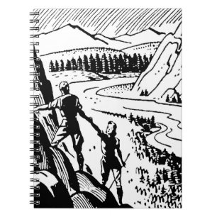 Retro Klettern Notizblock