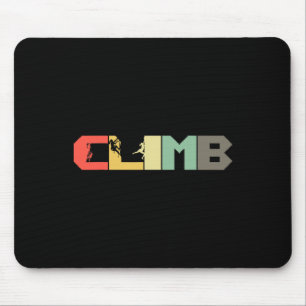 Retro Klettern - Vintage Bergsteiger Klettertour Mousepad