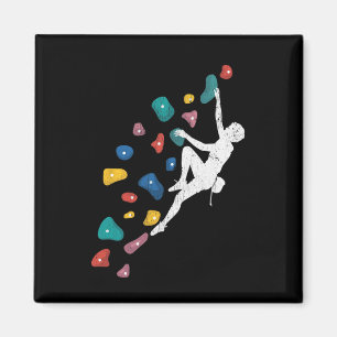 Retro Kletterwand Klettern Cool Free Kletterliebha Magnet