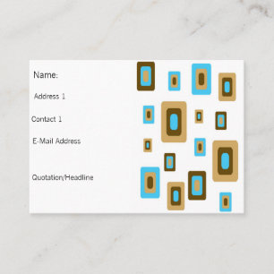 Retro klumpige Visitenkarte der verrückten