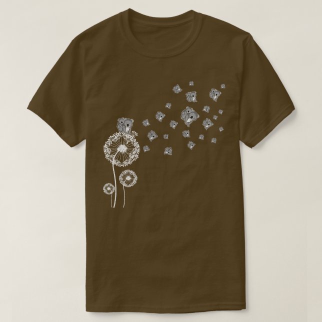 Retro Koala Retro Dandelion T-Shirt (Design vorne)