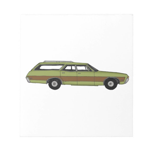 Retro-Kombi Notizblock (Vorderseite)