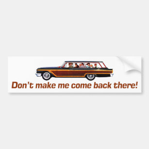 Retro Kombiwagen - Don't lassen mich zurückkommen Autoaufkleber