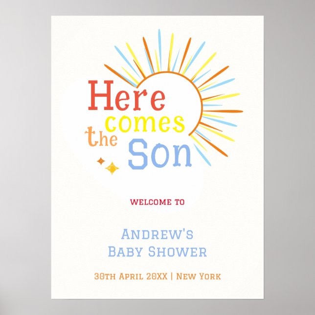 Retro kommt hier der Empfang des Son Baby Poster (Vorne)