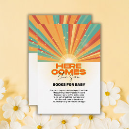 Retro kommt hier die Son Baby Dusche Begleitkarte