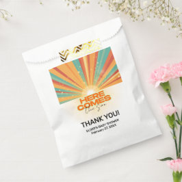 Retro kommt hier die Son Baby Dusche Geschenktütchen