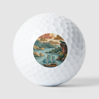 Retro Komodo-Insel Indonesien Golfball