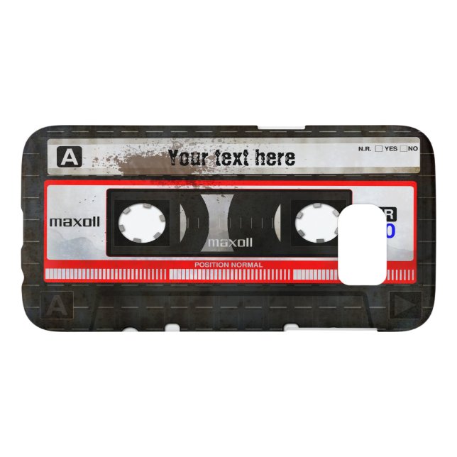 Retro kompakte Audiobeste Geschenke der Case-Mate Samsung Galaxy Hülle (Rückseite Horizontal)