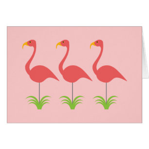 Retro korallenrote rosa Flamingos für irgendeine