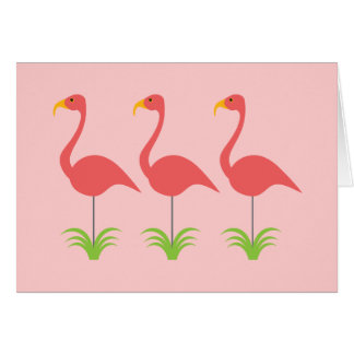 Retro korallenrote rosa Flamingos für irgendeine
