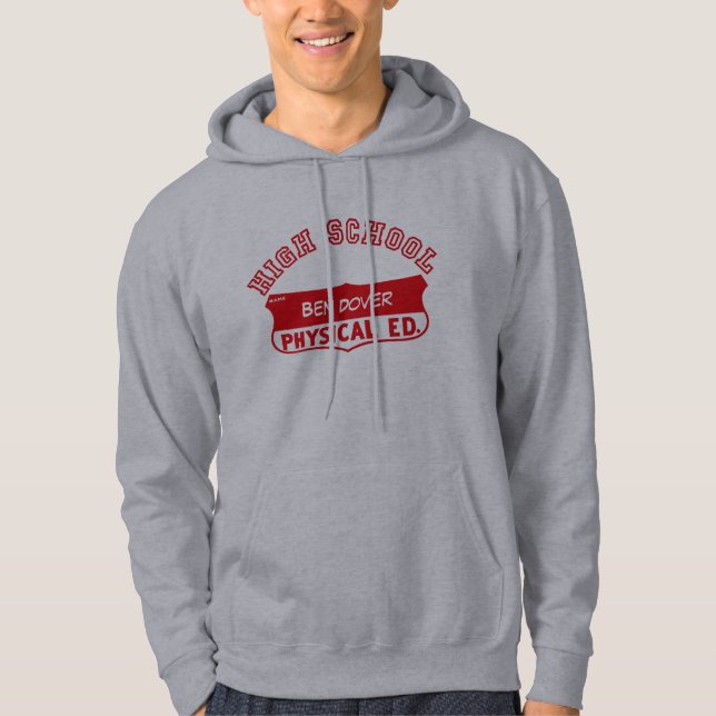 Retro körperlicher Ed Hoodie (Vorderseite)