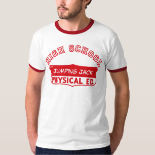 Retro körperliches Ed-Turnhallen-Shirt T-Shirt