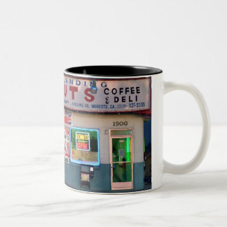 Retro "Krähen, die Schaumgummiring-" Kaffee-Tasse Zweifarbige Tasse