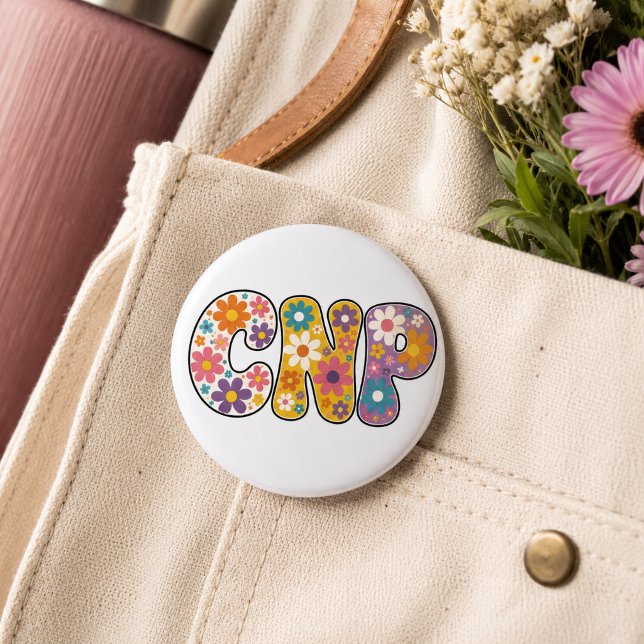 Retro Krankenpfleger-Praktikerin  Button (Von Creator hochgeladen)