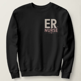 Retro-Krankenschwester auf der Notfallstation Star Sweatshirt