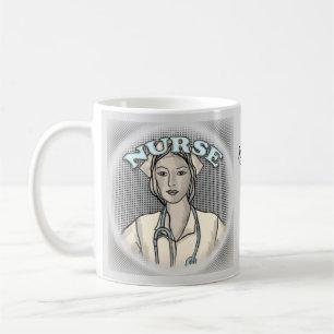 Retro-Krankenschwester Kaffeetasse