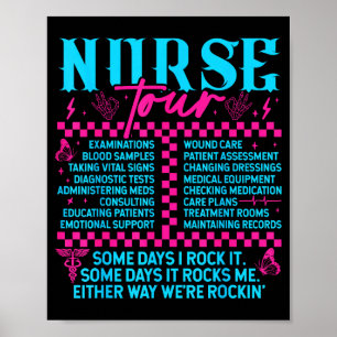 Retro-Krankenschwester Krankenschwester-Woche Männ Poster