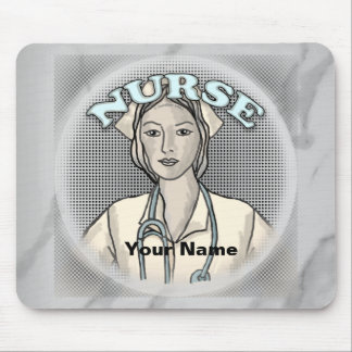 Retro-Krankenschwester  Mousepad