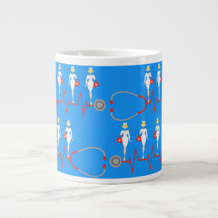 Retro-Krankenschwester-Tasse Jumbo-Tasse