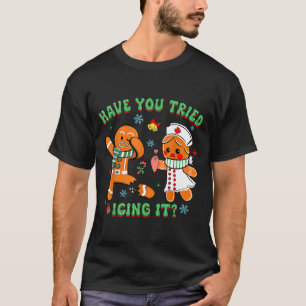 Retro-Krankenschwester Weihnachten Lebkuchen Hast  T-Shirt