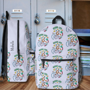 Retro-Krankenversicherungsmonogramm Bedruckter Rucksack