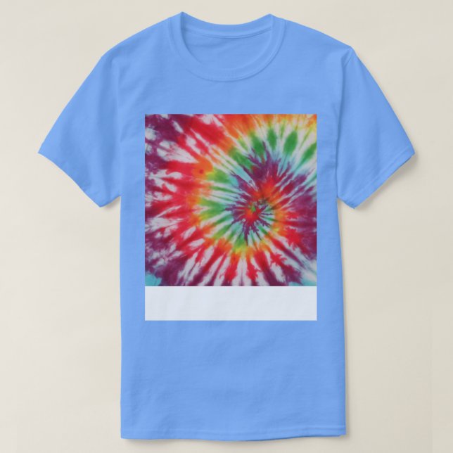 Retro Krawatte Dyed Pattern farbig T-Shirt (Design vorne)