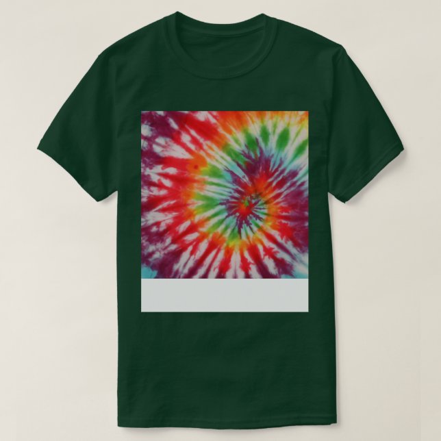 Retro Krawatte Dyed Pattern farbig T-Shirt (Design vorne)