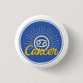 Retro-Krebs Zodiac-Zeichen Button