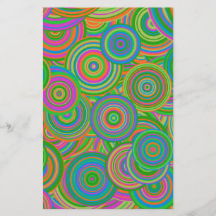 Retro-Kreise Briefpapier