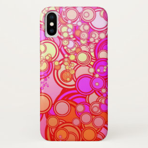 Retro Kreise iPhone X Hülle