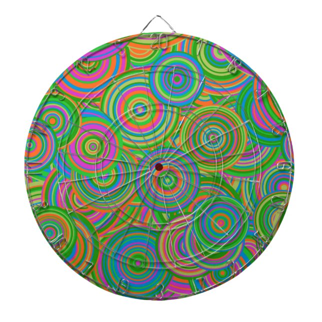 retro Kreise Dartscheibe (vorne)