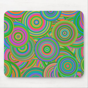 retro Kreise Mousepad