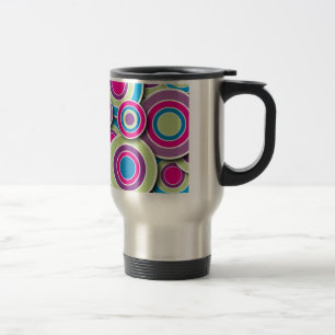 Retro Kreise Reisebecher
