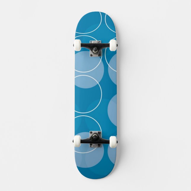Retro Kreise Skateboard (Vorderseite)