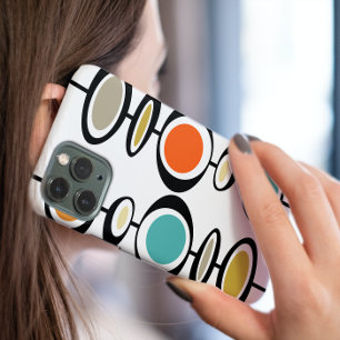 Retro-Kreisformen Mitte des Jahrhunderts modern iPhone 16 Pro Hülle