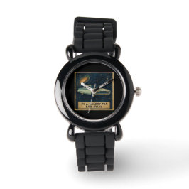 Retro-Kreuzer im tiefen Weltraum Armbanduhr