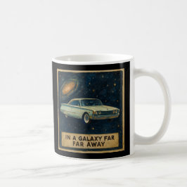 Retro-Kreuzer im tiefen Weltraum Kaffeetasse