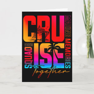 Retro Kreuzfahrt Team 2025 Gemeinsam Erinnerungen  Karte