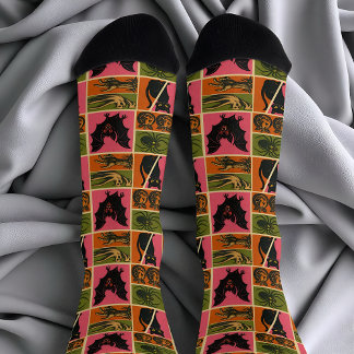 Retro-Kriecher Socken