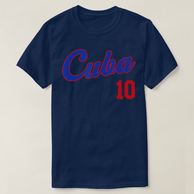 Retro Kuba Baseball Remera Beisbol Kuban Jersey T-Shirt (Design vorne)
