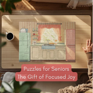 Retro-Küche-Demenz-Puzzle 1950er Jahre Nostalgisch Puzzle