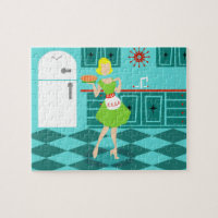 Retro Küchen-Puzzlespiel