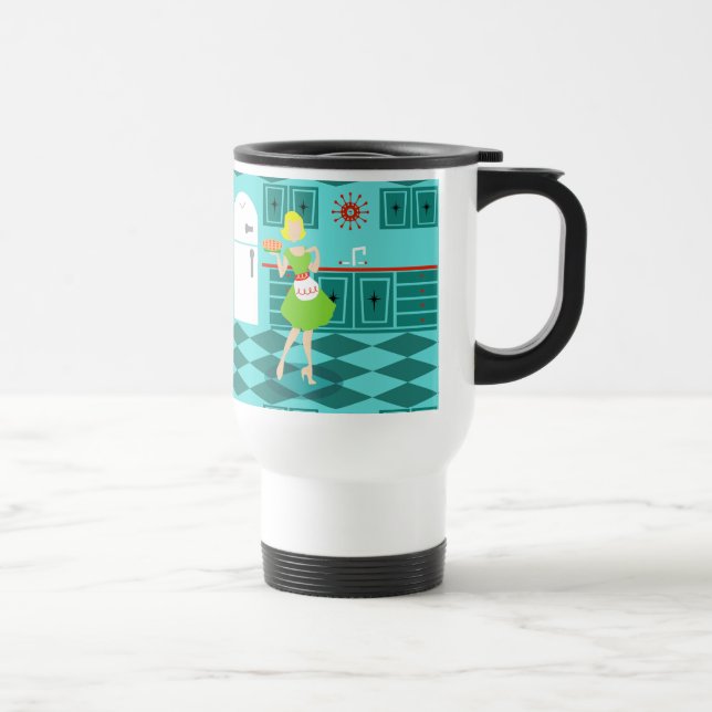 Retro Küchen-Reise-Tasse Reisebecher (Rechts)