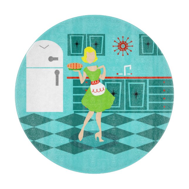 Retro Küchen-Schneidebrett Schneidebrett (Vorderseite)