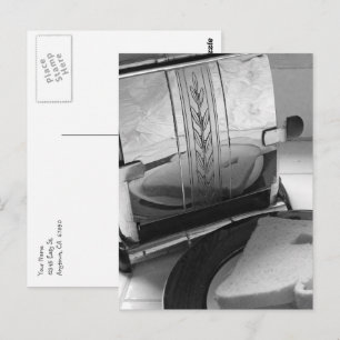 Retro-Küchen-Toaster Editierbare Rücksendeadresse Postkarte