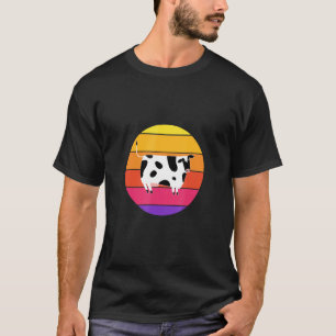 Retro Kuh Kuh Farm Leben Ranch T-Shirt