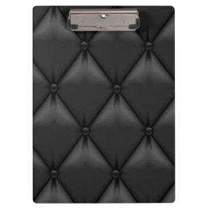 Retro kundenspezifisches schwarzes Leder Klemmbrett