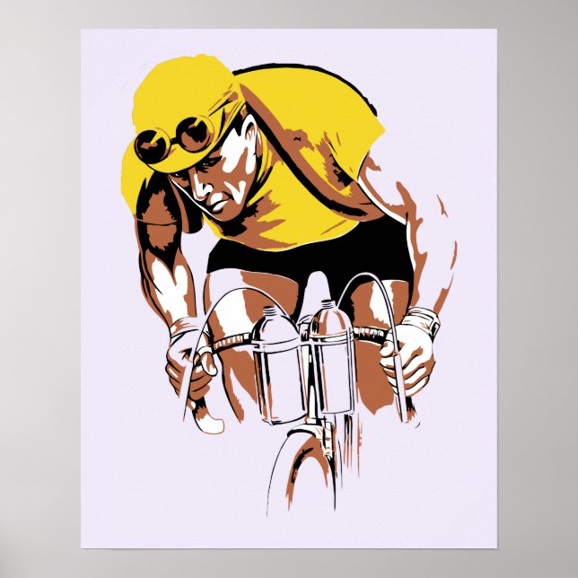 Retro-Kunst der Radchampion Poster (Vorne)